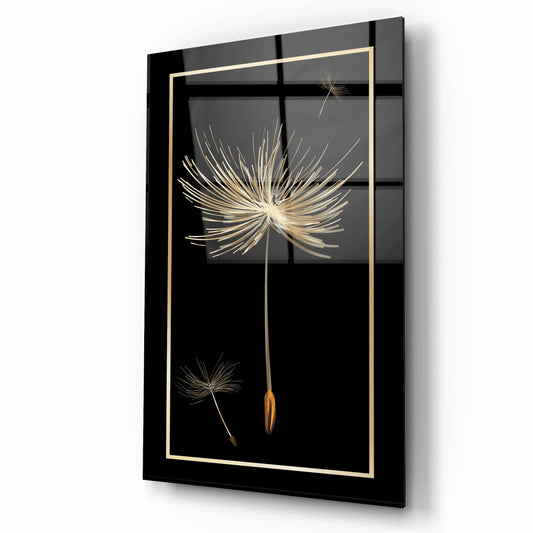 Dandelion Glass Wall Art - LUXARTDECO