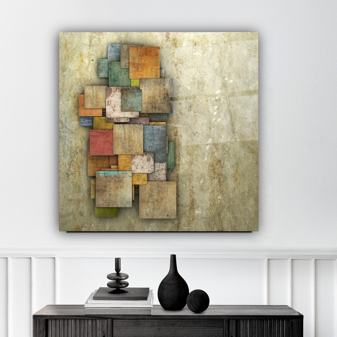 Abstract Glass Wall Art