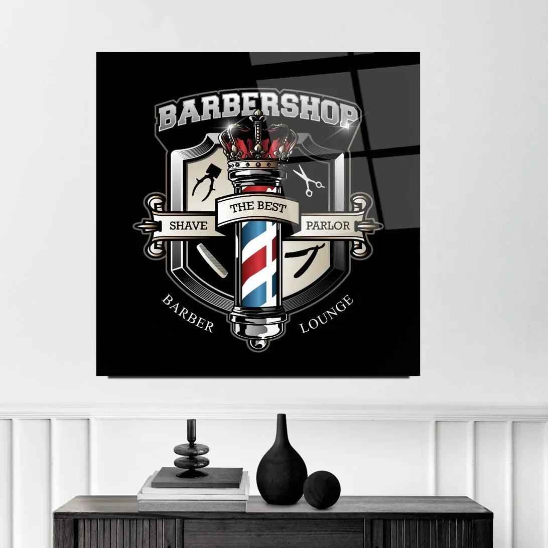 Barbershop Glass Wall Art
