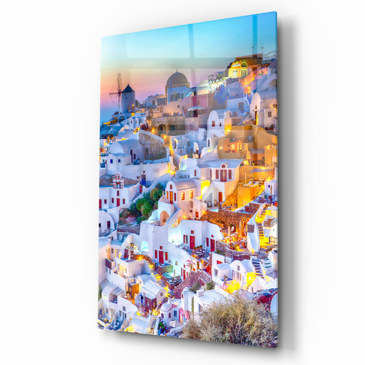 Greece Glas Wall Art