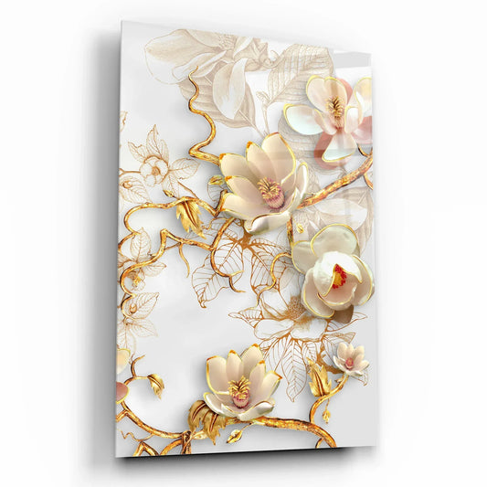 Magnolia Glas Wall Art - LUXARTDECO