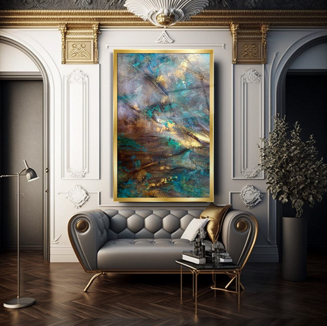 Décoration murale en verre Magnolia