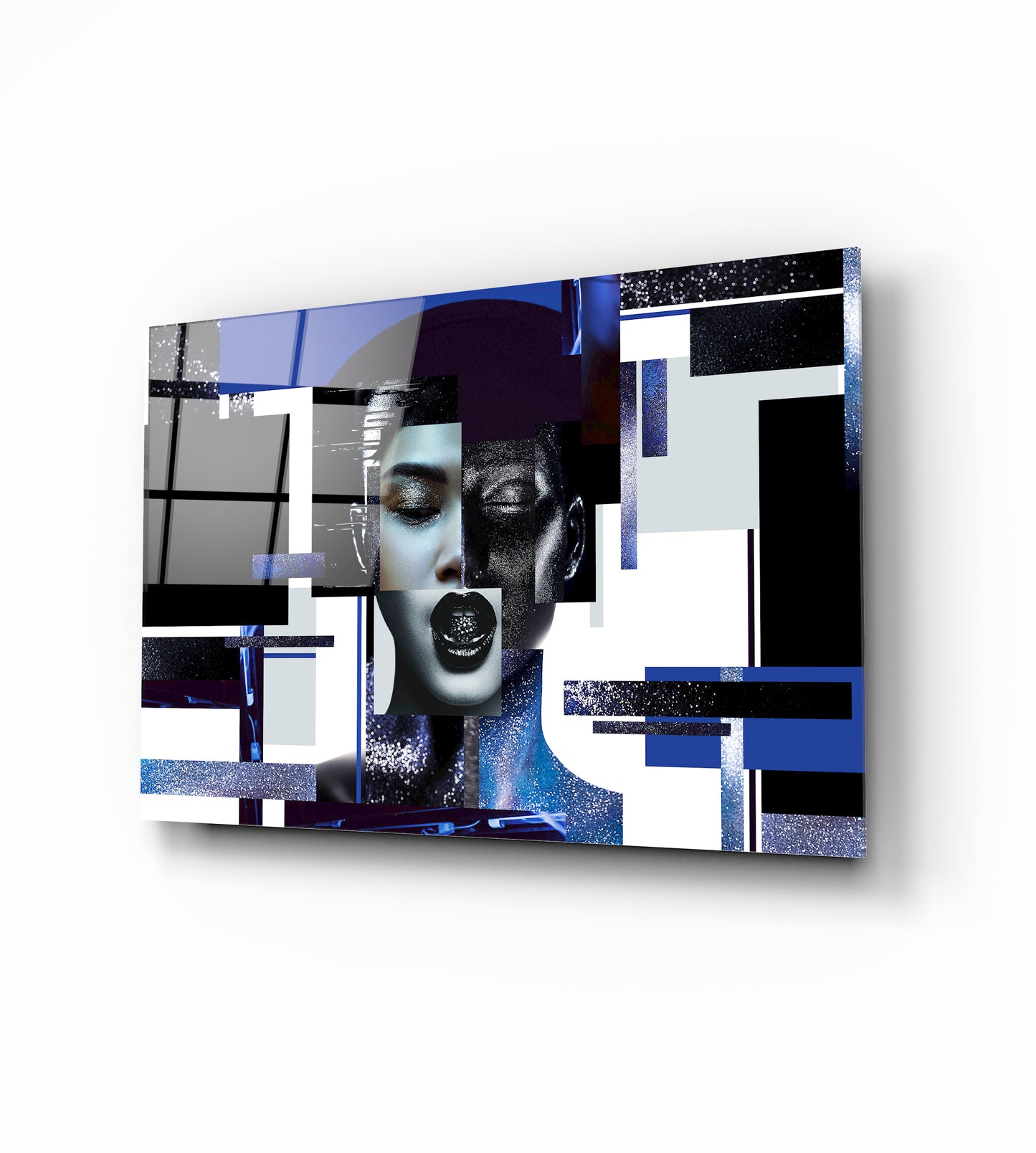 Abstract Woman Glas Wall Art