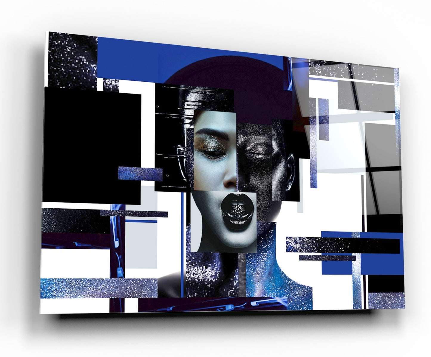 Abstract Woman Glas Wall Art