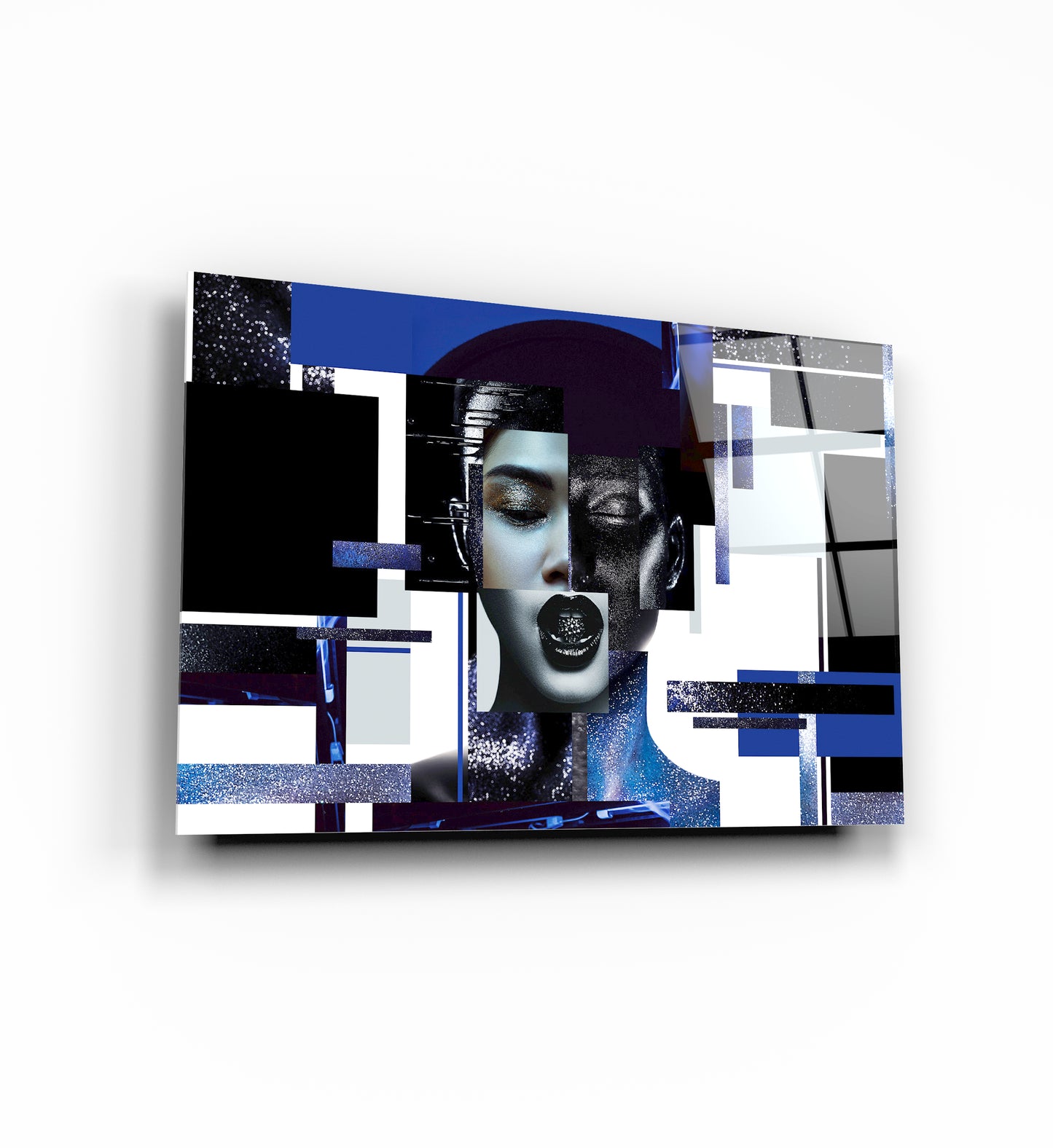 Abstract Woman Glas Wall Art