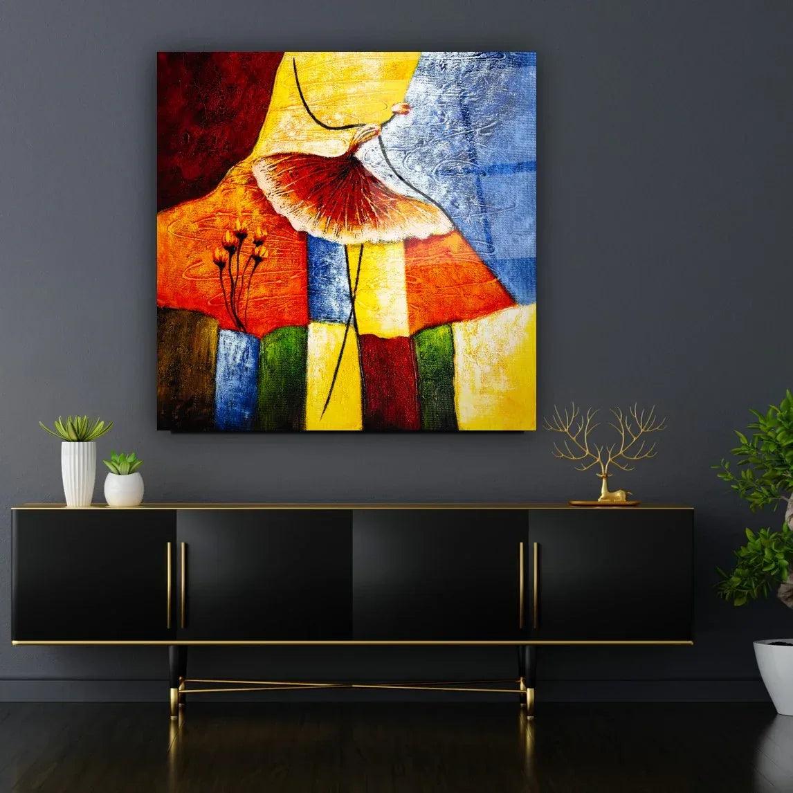 Abstract Glass Wall Art - LUXARTDECO