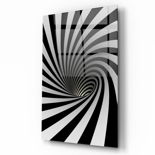 Spiral Glass Wall Art