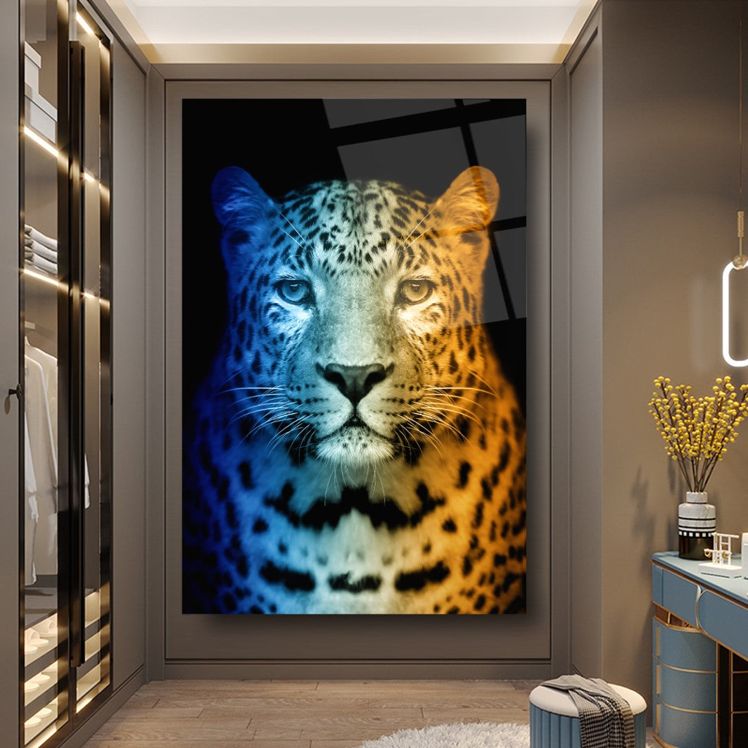 Leopard Glass Wall Art