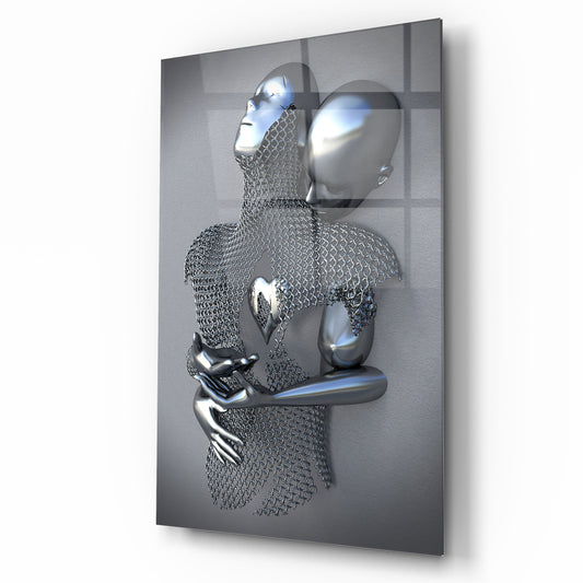 Bodies in Love Glass Wall Art