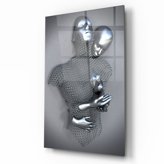 Bodies in Love Glass Wall Art
