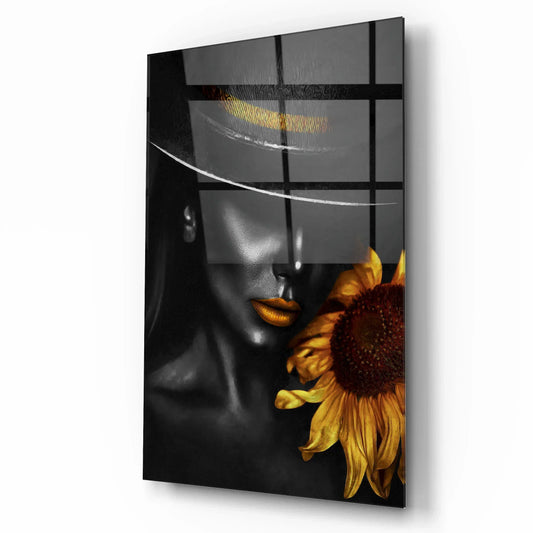 Lady Glass Wall Art - LUXARTDECO
