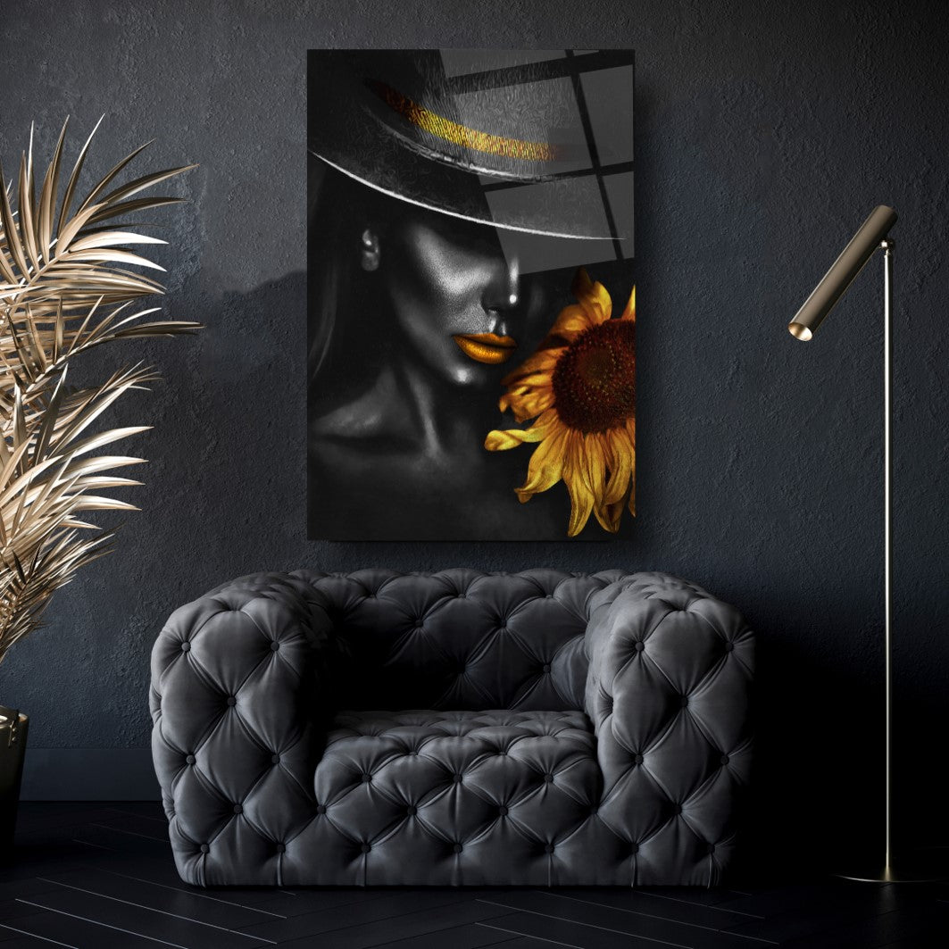Art mural en verre Lady