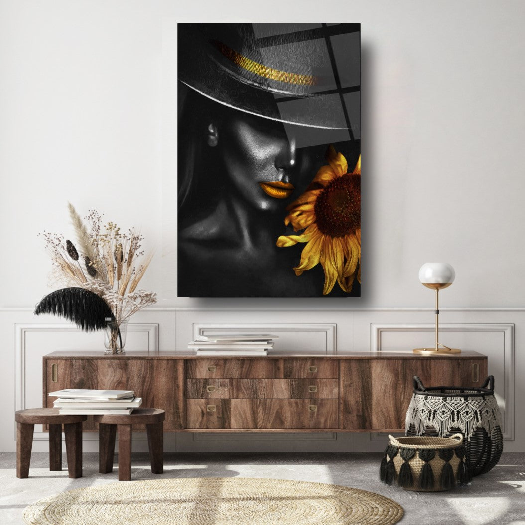 Art mural en verre Lady