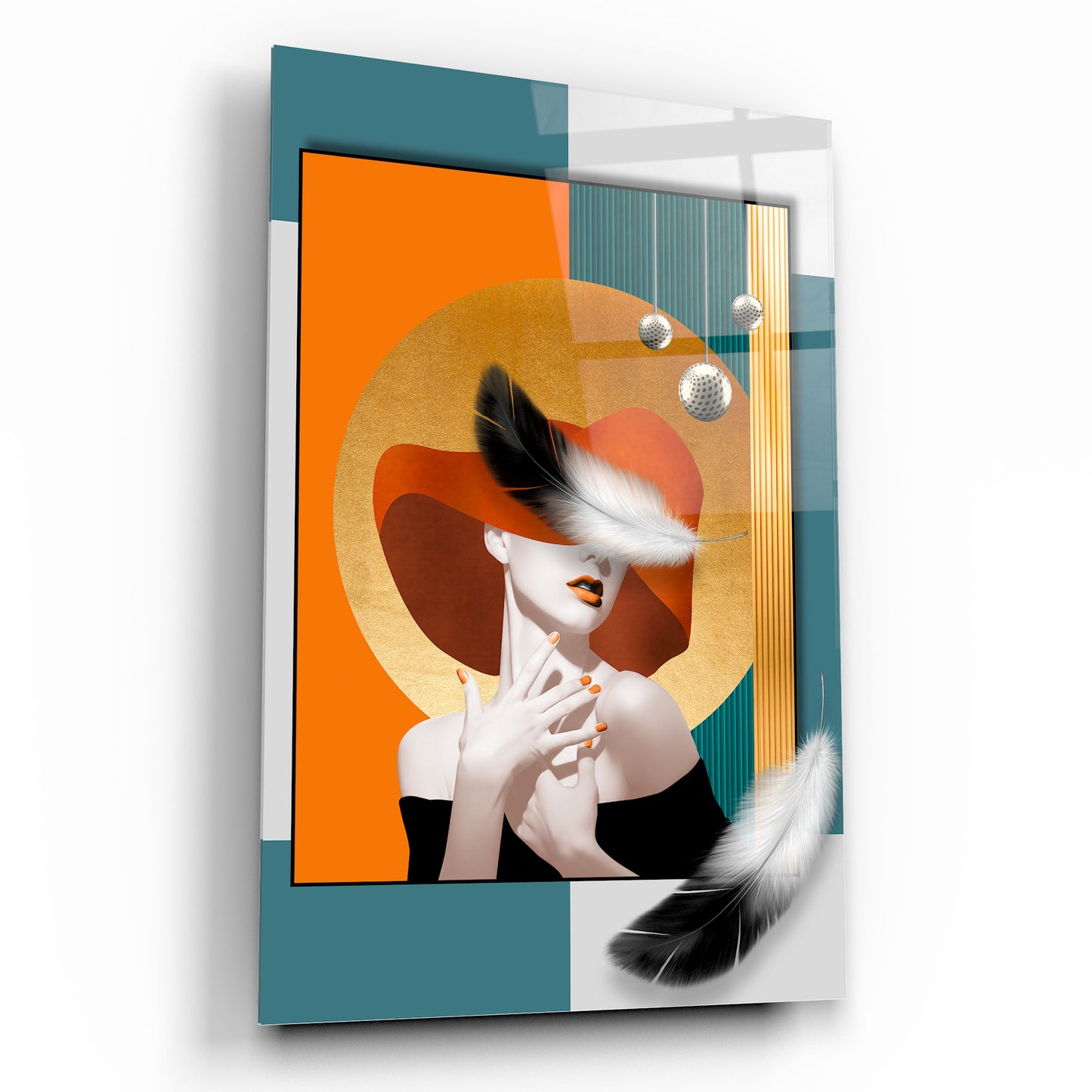 Lady Glass Wall Art
