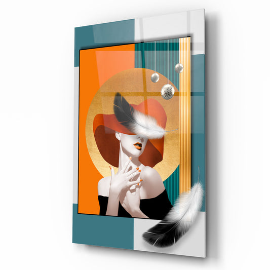 Lady Glass Wall Art