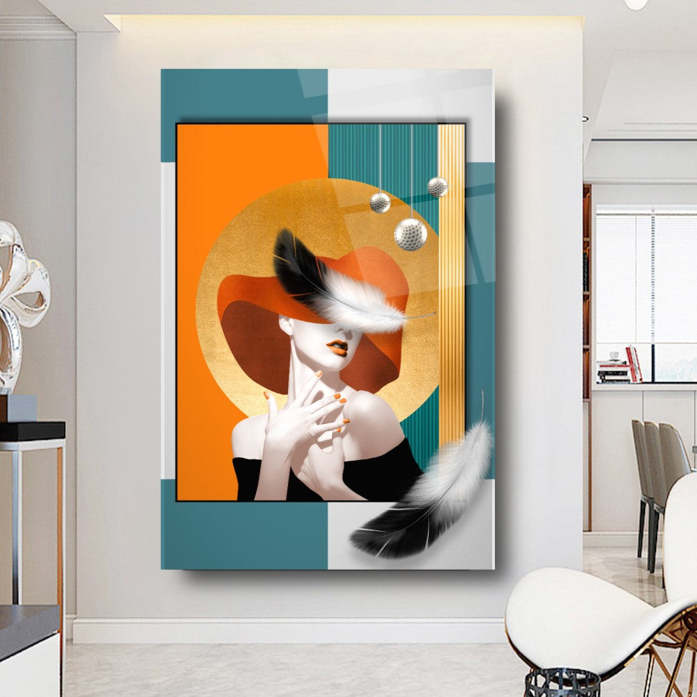 Lady Glass Wall Art
