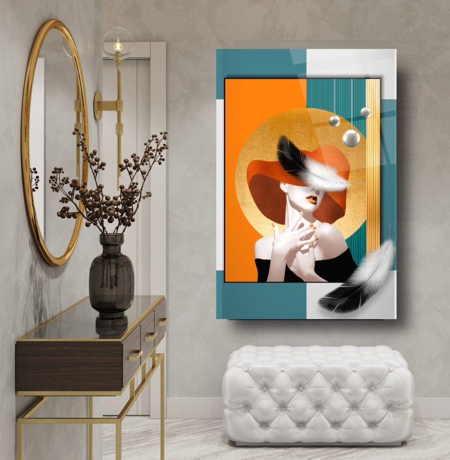 Lady Glass Wall Art
