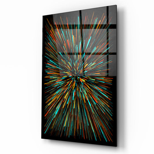 Firework Glass Wall Art