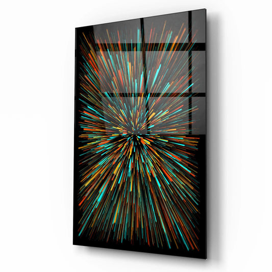 Firework Glass Wall Art - LUXARTDECO