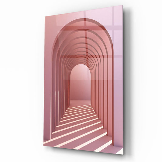 Tunnel 3D Arc Tableau en Verre Trempé