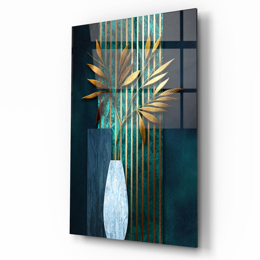Elegant Vase Glass Wall Art - LUXARTDECO
