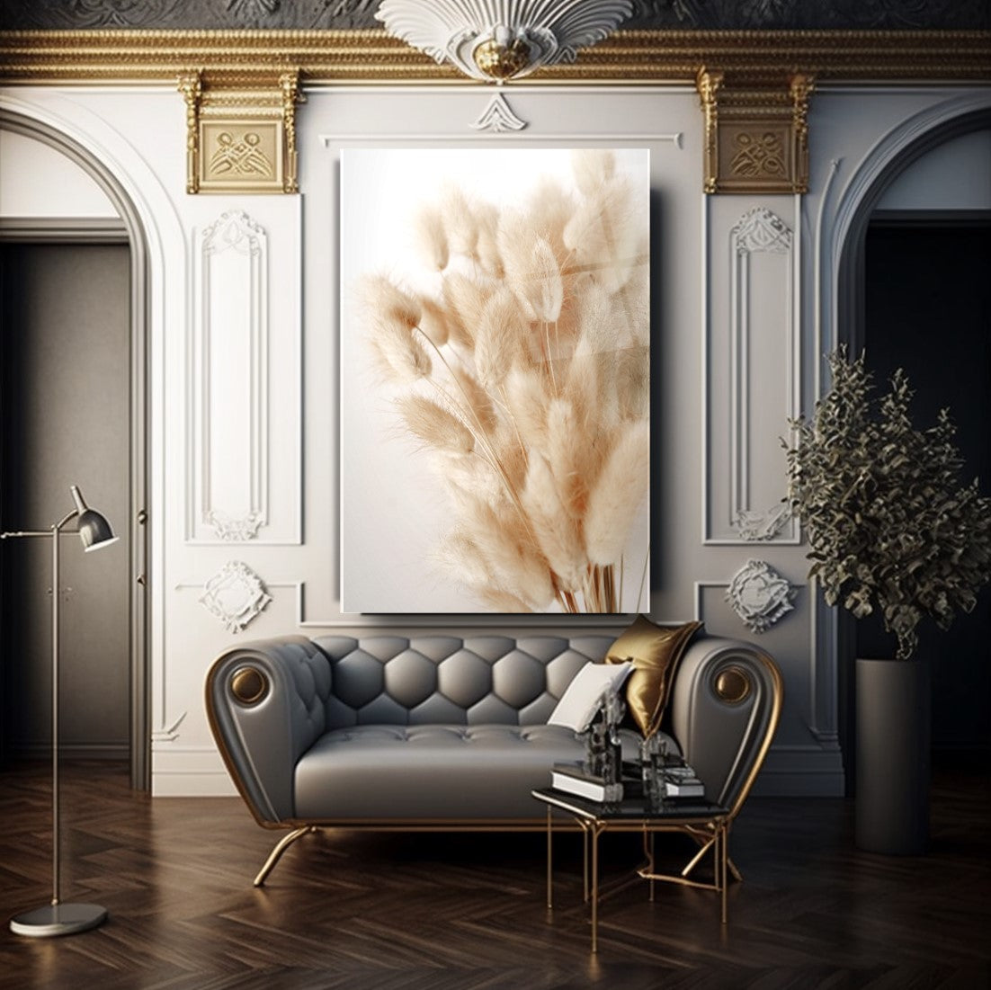 Flower Glass Wall Art