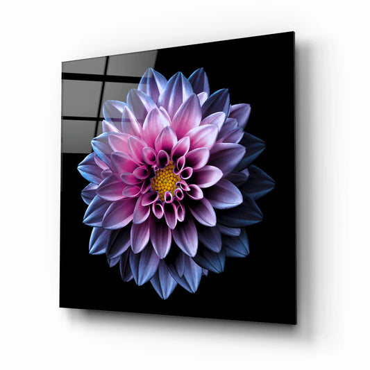 Purple Flower Glass Wall Art - LUXARTDECO