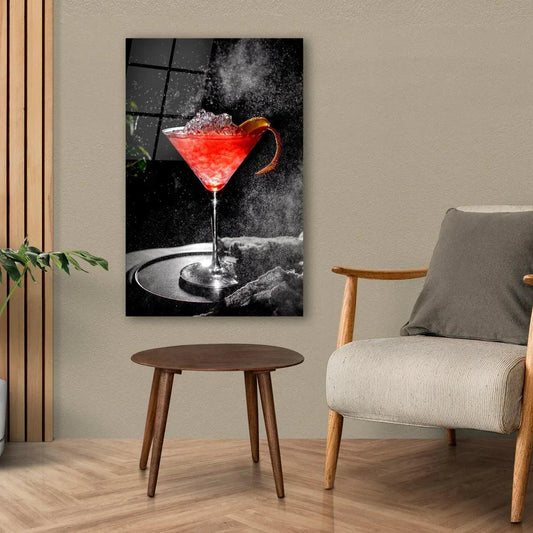 Chic Cocktail Glass Wall Art - LUXARTDECO