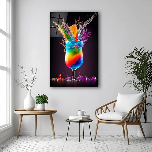 Cocktail Glass Wall Art - LUXARTDECO