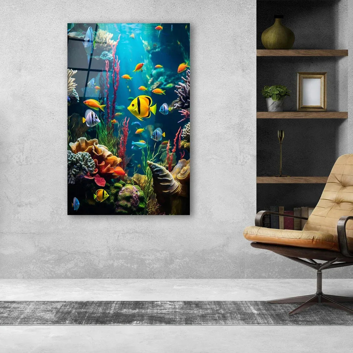 Aquarium Fish Glass Wall Art - LUXARTDECO