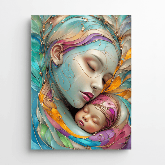 Mother's Love Glass Wall Art