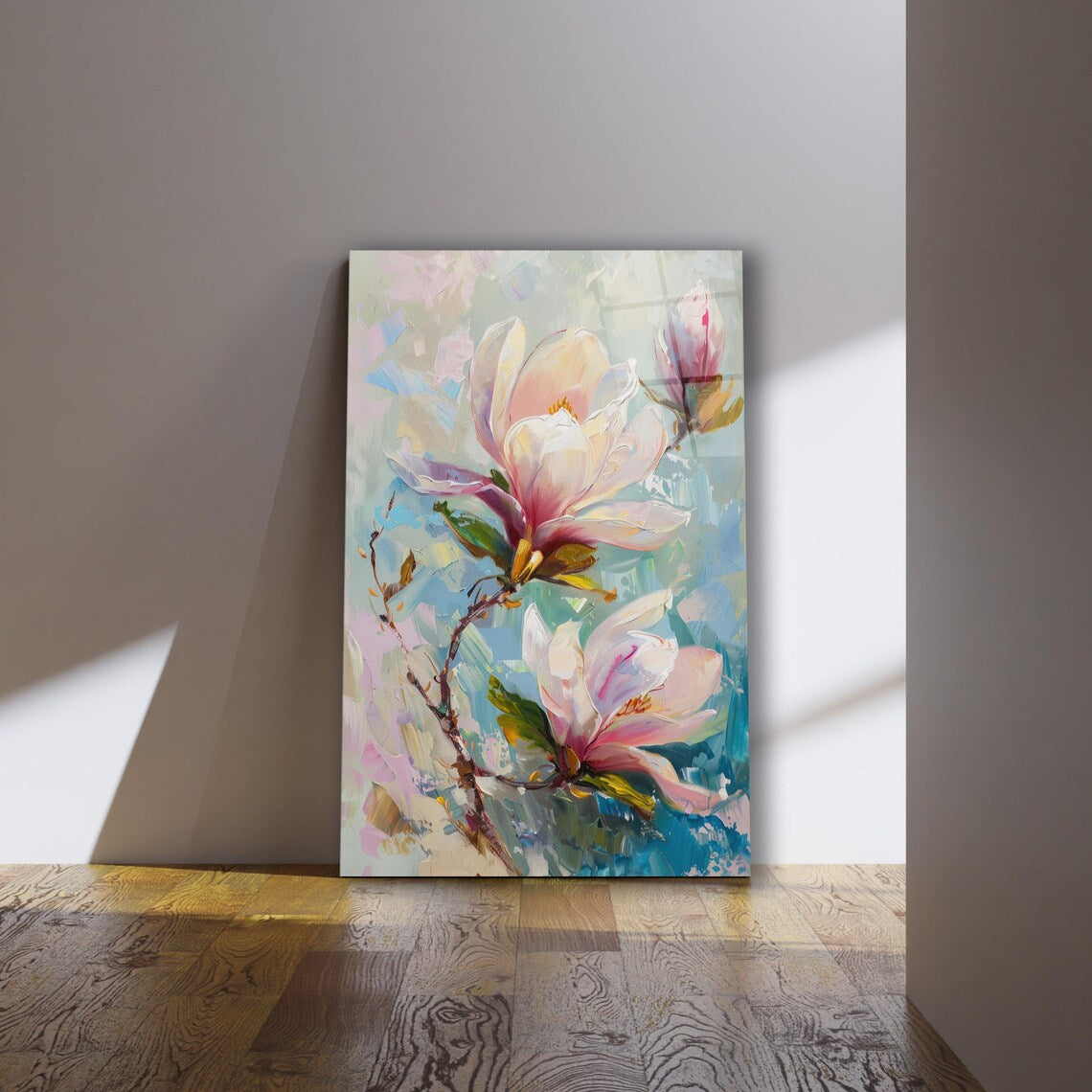 Magnolia Glass Wall Art