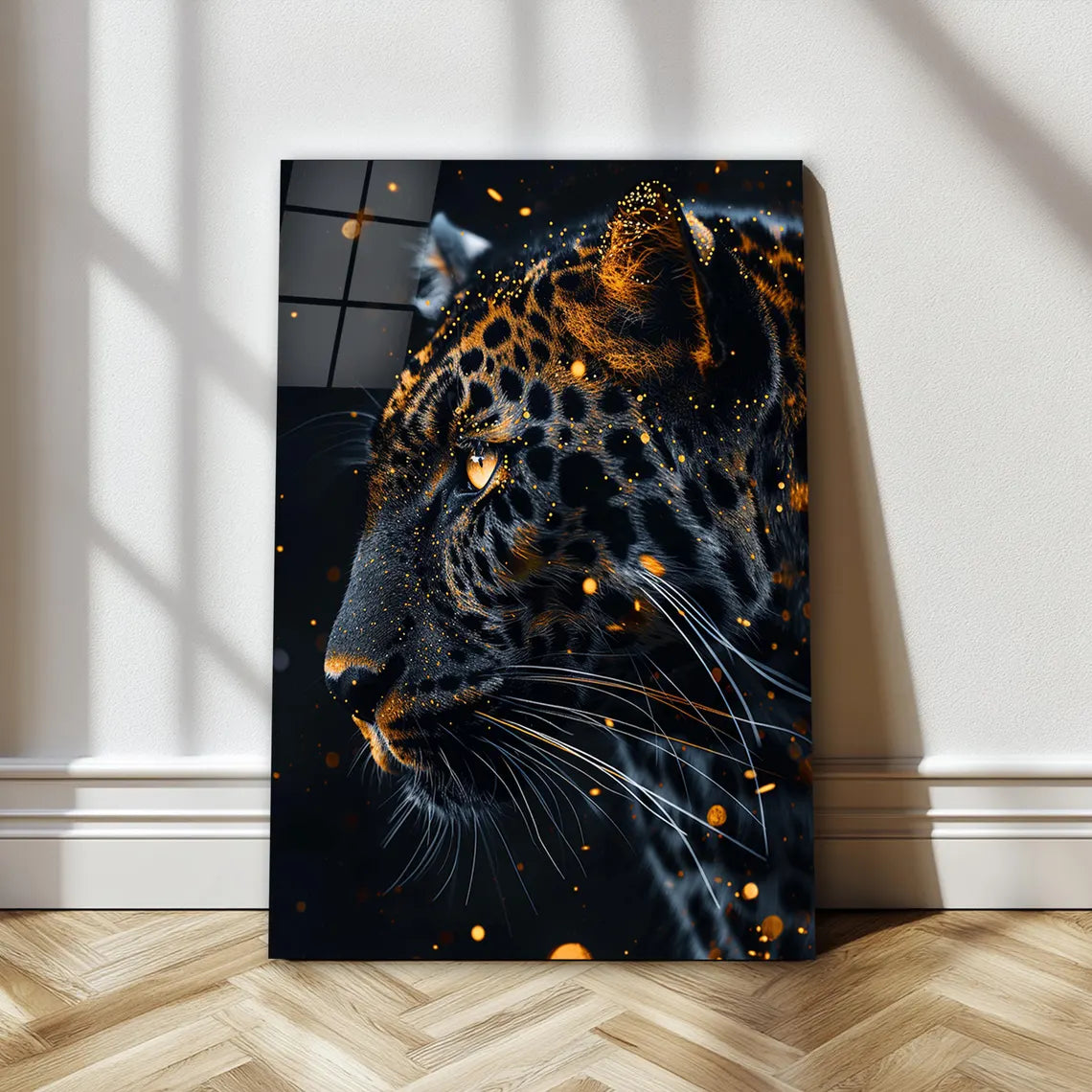 Leopard Glass Wall Art