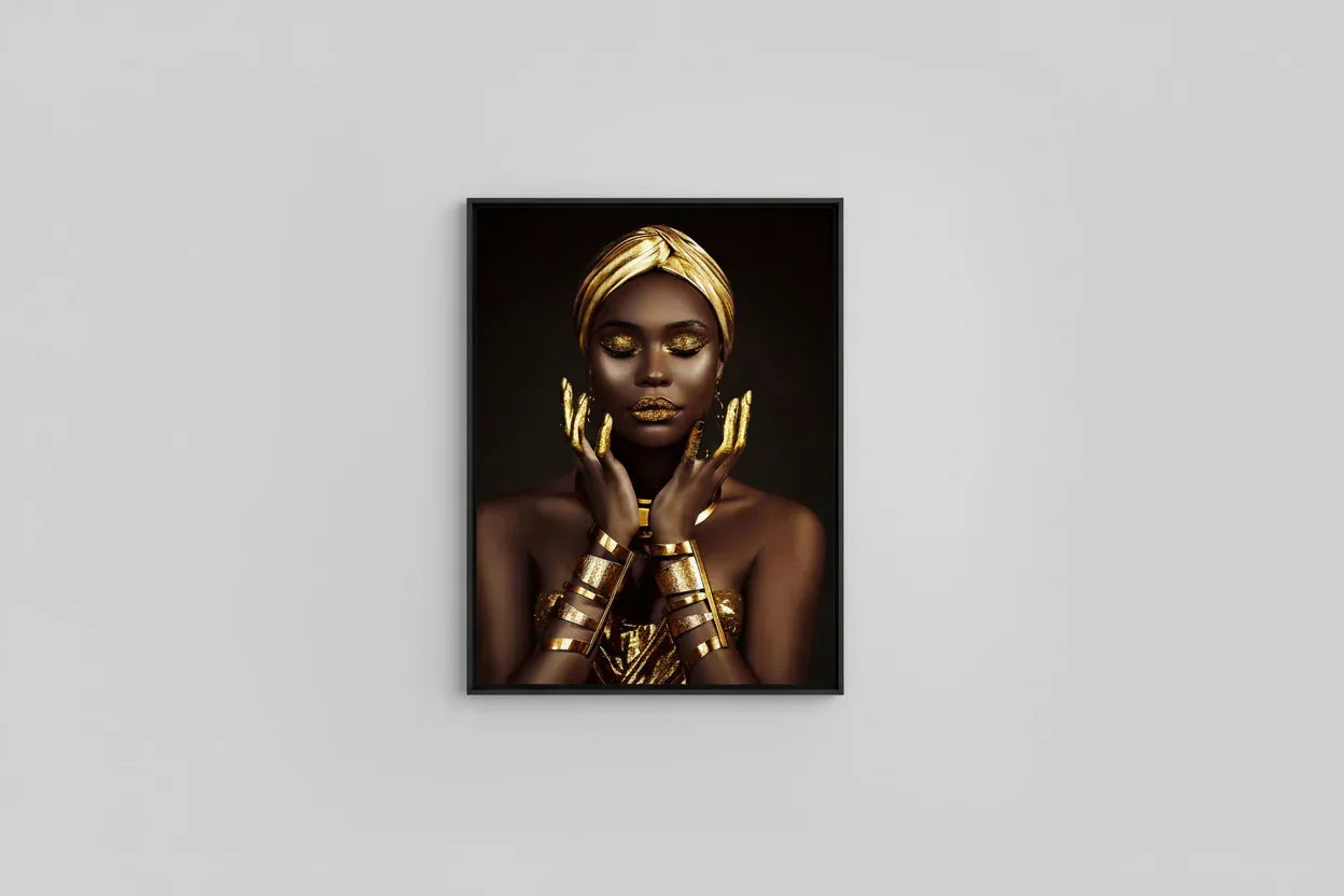 African Beauty Glass Wall Art - LUXARTDECO