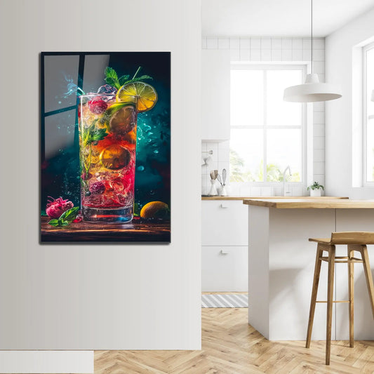 Fruit Cocktail Glass Wall Art