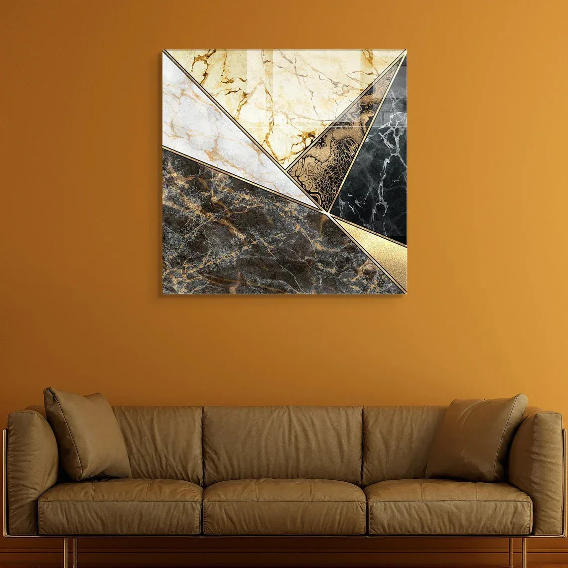 Marble Glass Wall Art - LUXARTDECO