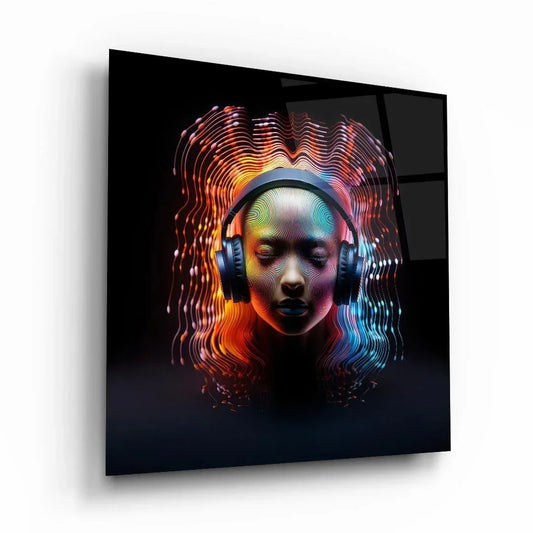 Colorful Music Glass Wall Art - LUXARTDECO