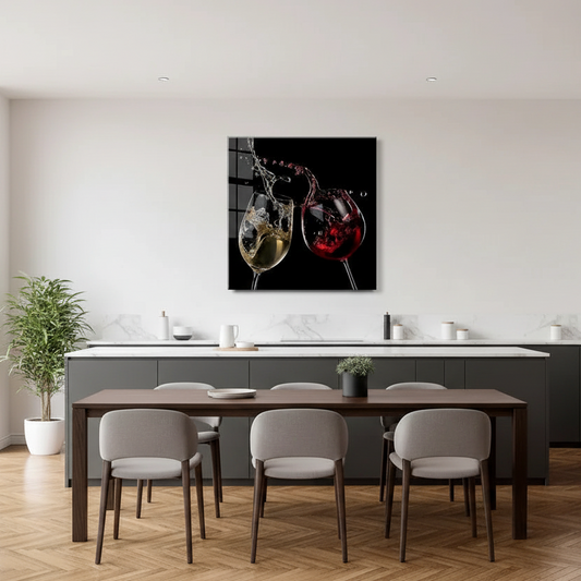 Wine Glass Wall Art - LUXARTDECO