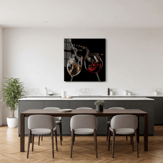 Wine Glass Wall Art - LUXARTDECO