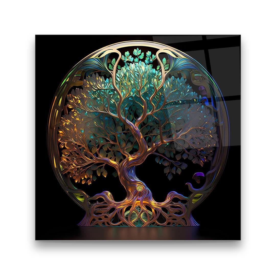 Tree of Life Glass Wall Art