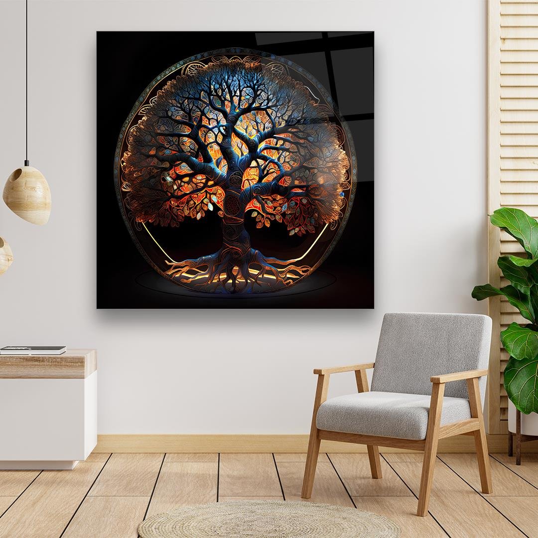 Tree of Life Glass Wall Art