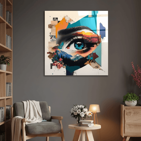 Blue Eye Glass Wall Art