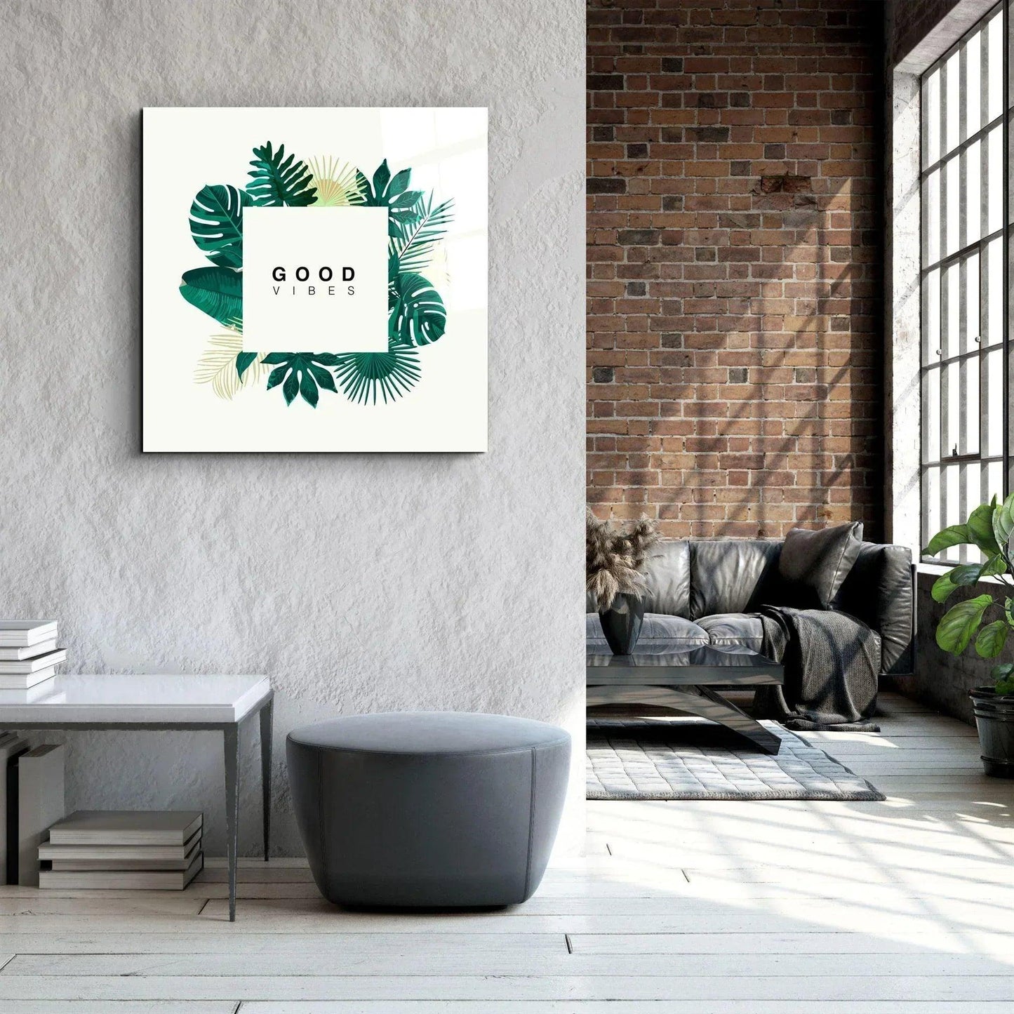 Good Feelings Glass Wall Art - LUXARTDECO