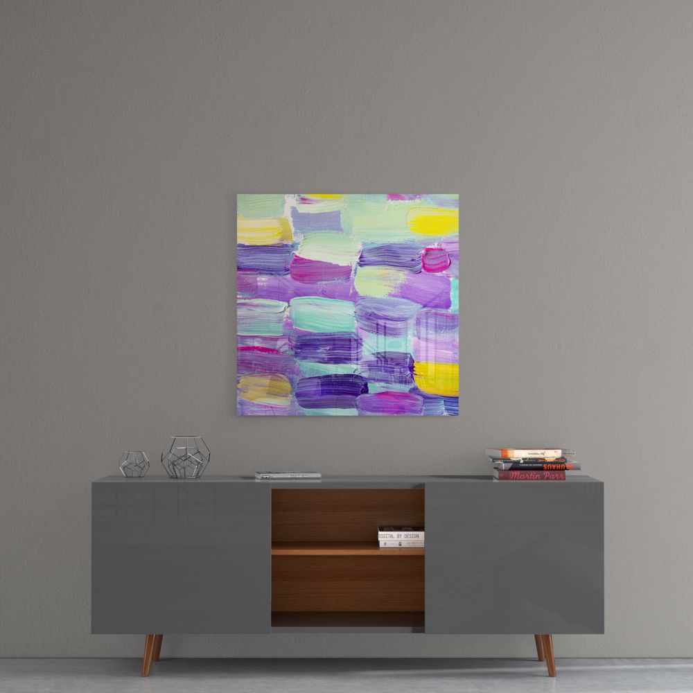 Abstract Glass Wall Art