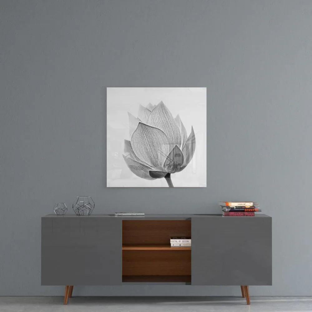 Lotus Glass Wall Art - LUXARTDECO
