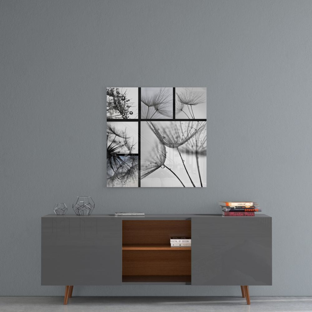 Flower Glass Wall Art