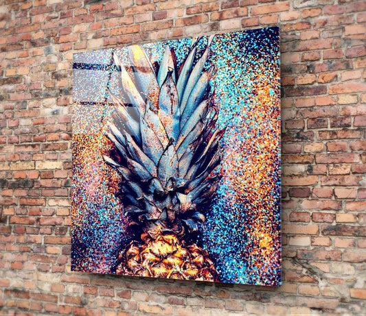 Pineapple Glass Wall Art - LUXARTDECO