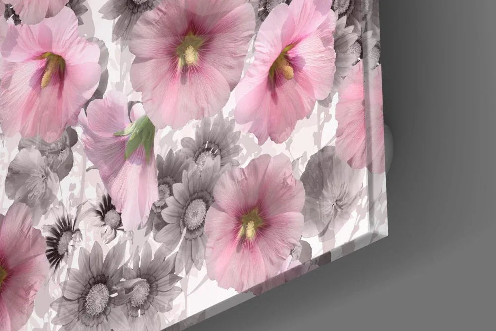 Flower Glass Wall Art - LUXARTDECO