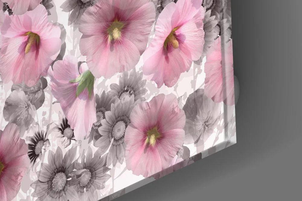 Flower Glass Wall Art - LUXARTDECO