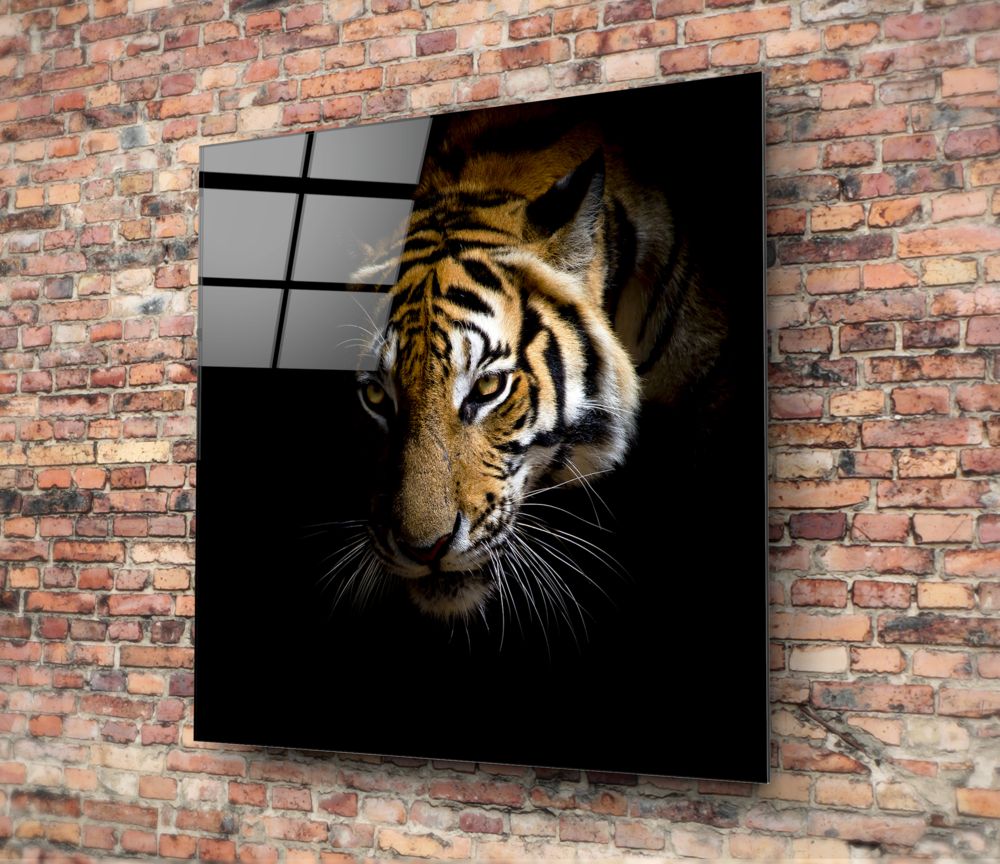 Tiger Glass Wall Art